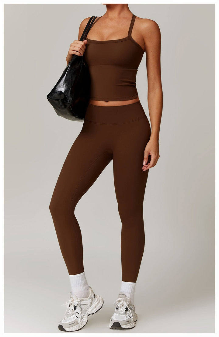 Valantomode | High-Waisted Hip-Enhancing Activewear Leggings for Gym and Sports