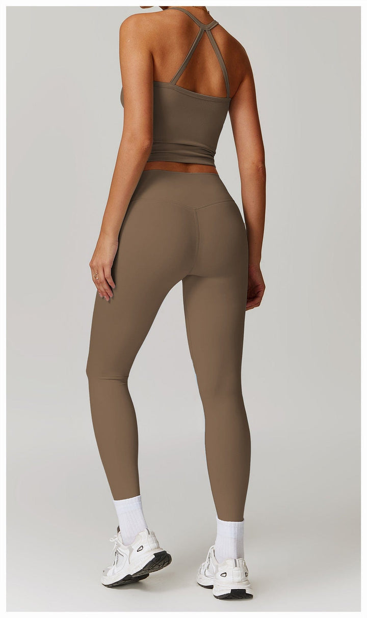 Valantomode | High-Waisted Hip-Enhancing Activewear Leggings for Gym and Sports