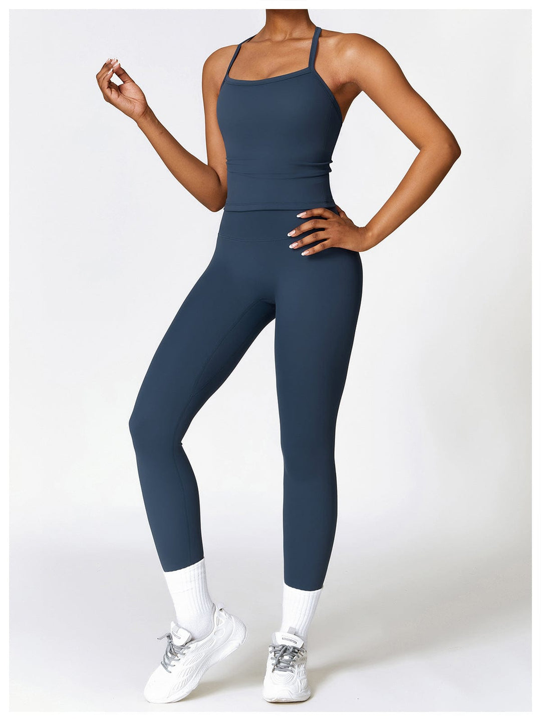 Valantomode | High-Waisted Hip-Enhancing Activewear Leggings for Gym and Sports