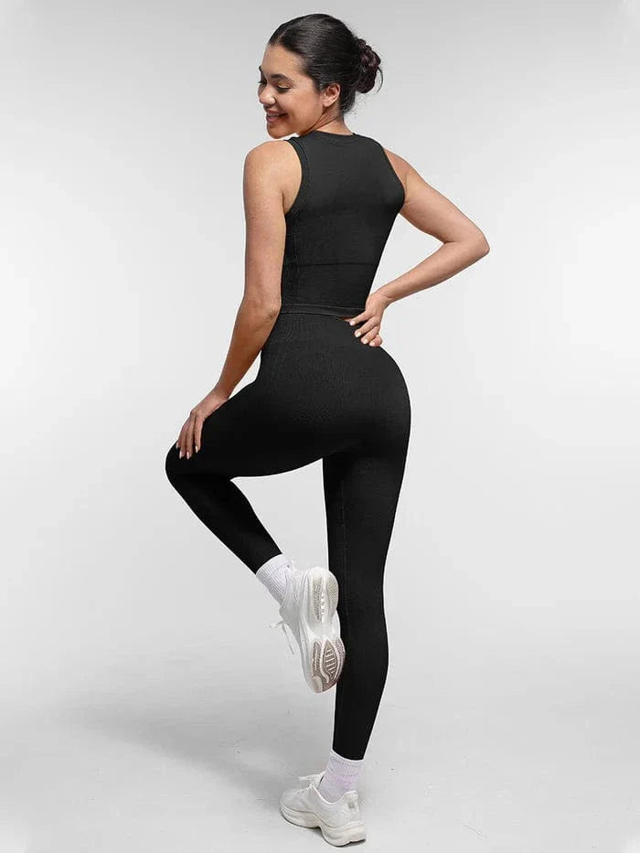 Valantomode | Double-Layer Seamless Shaping Yoga Leggings for a Bum Lift