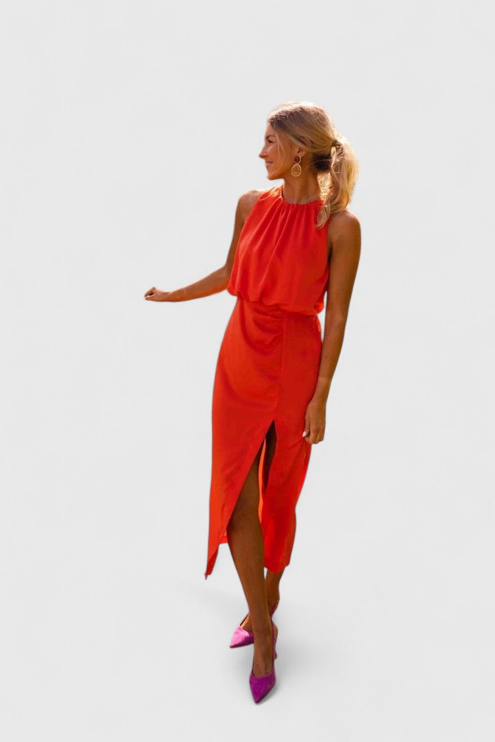 Valantomode | Chic Midi Dress Perfect for Everyday Style and Comfort