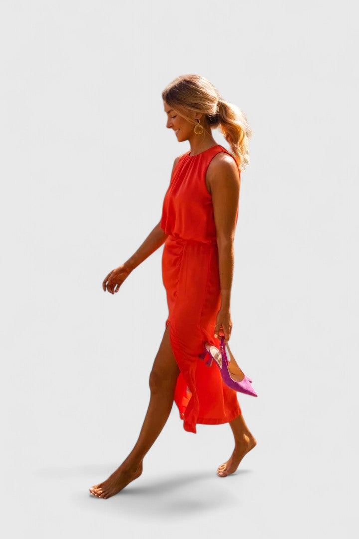 Valantomode | Chic Midi Dress Perfect for Everyday Style and Comfort