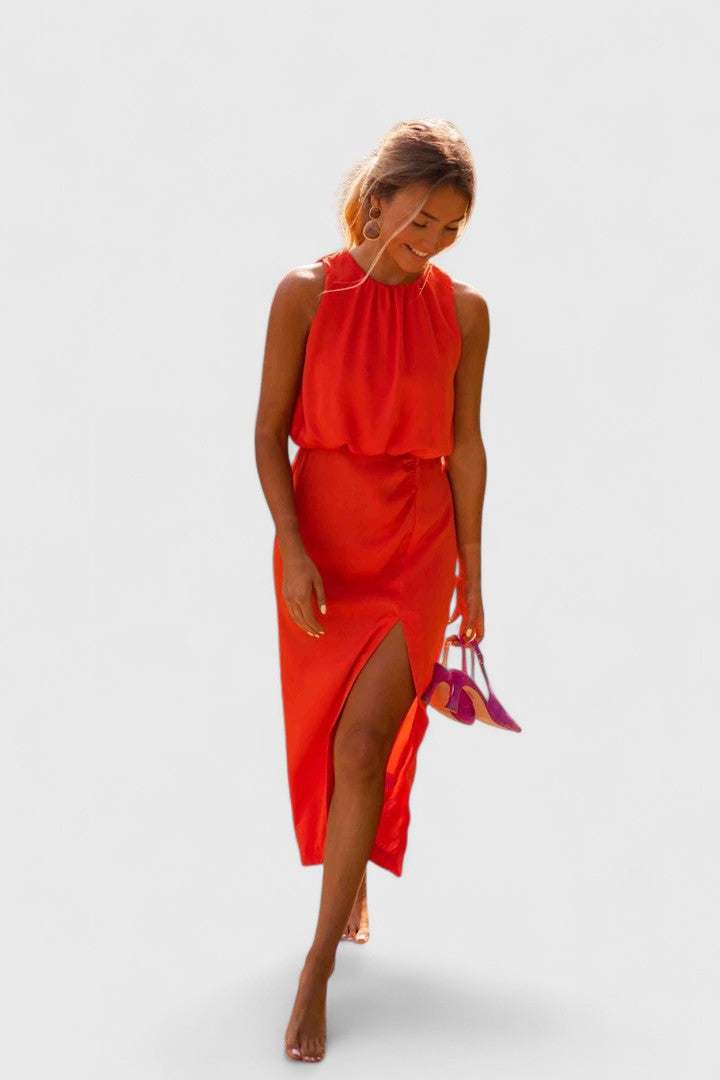 Valantomode | Chic Midi Dress Perfect for Everyday Style and Comfort