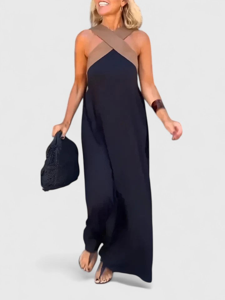 Valantomode | Stylish Crossback Dress for Chic Summer Gatherings
