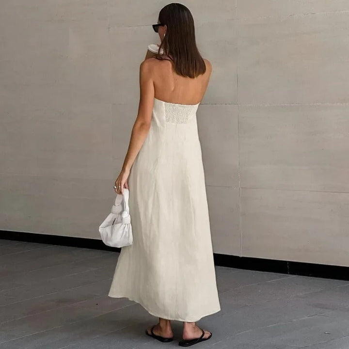 Valantomode | Strapless Maxi Dress for Effortless Elegance