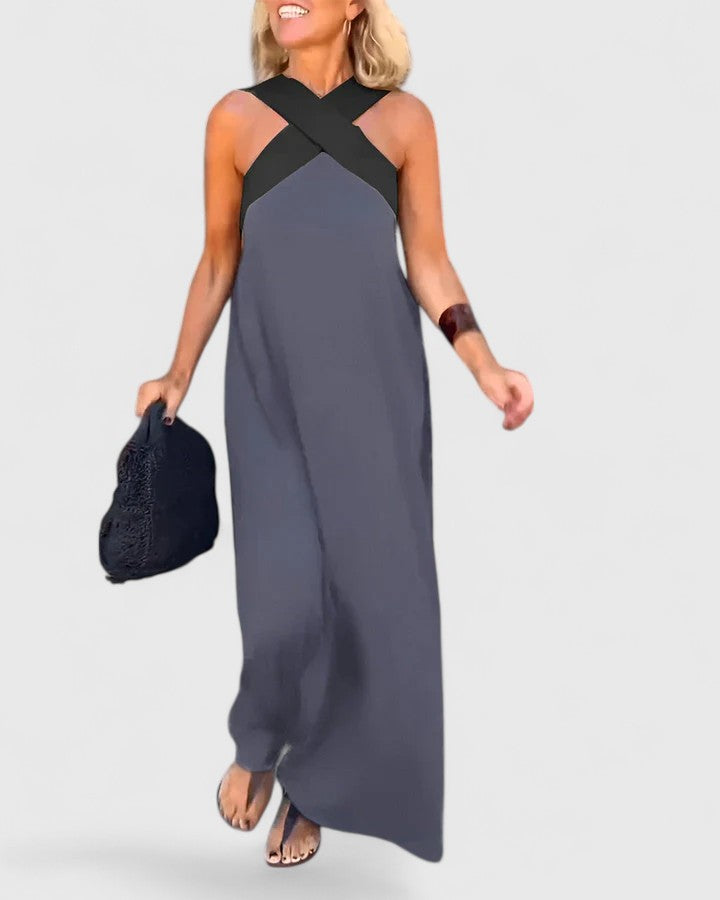 Valantomode | Stylish Crossback Dress for Chic Summer Gatherings