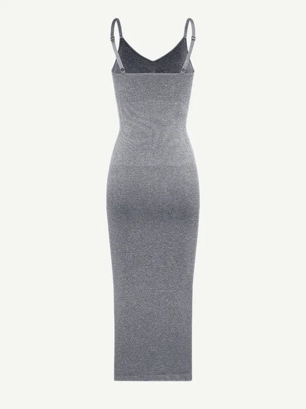 Valantomode | Spaghetti Strap V-Neck Bodycon Midi Dress