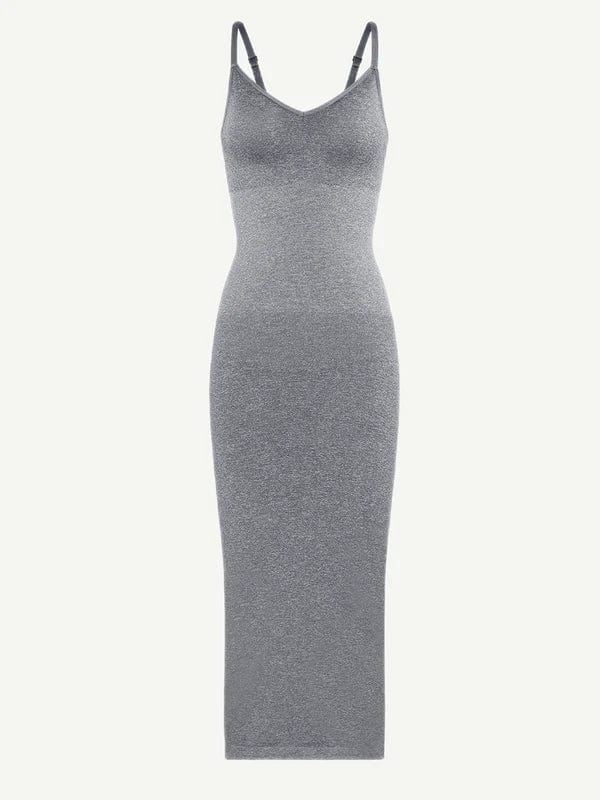 Valantomode | Spaghetti Strap V-Neck Bodycon Midi Dress