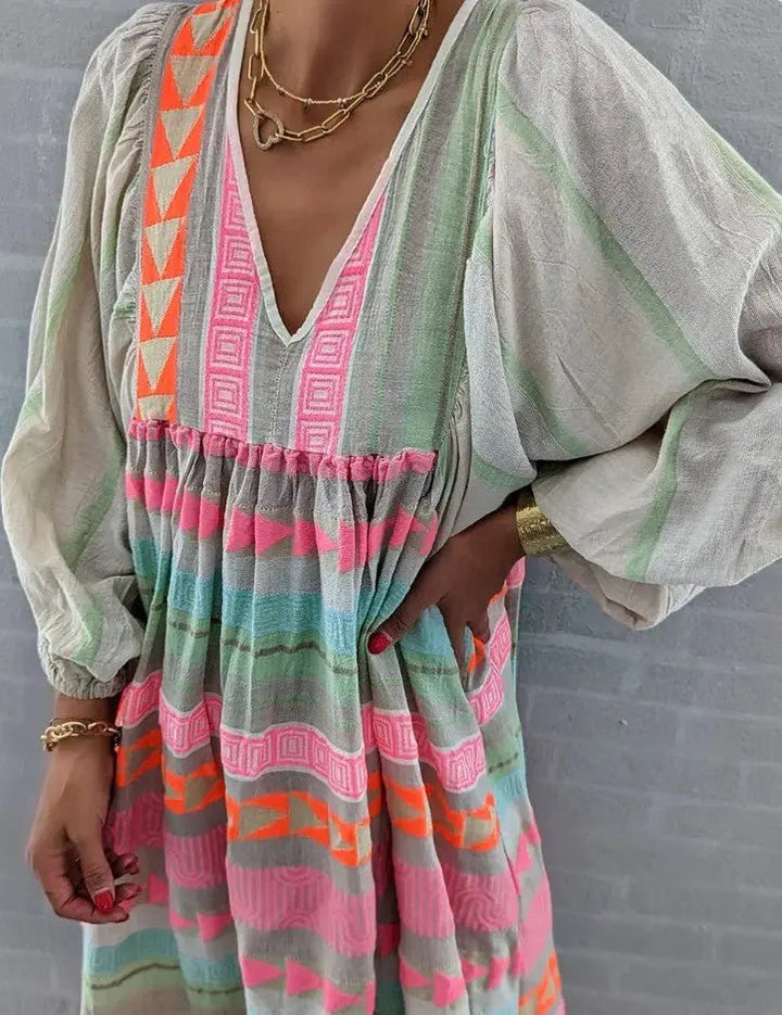 Valantomode | Chic Loose Fit Dress for Effortless Everyday Style