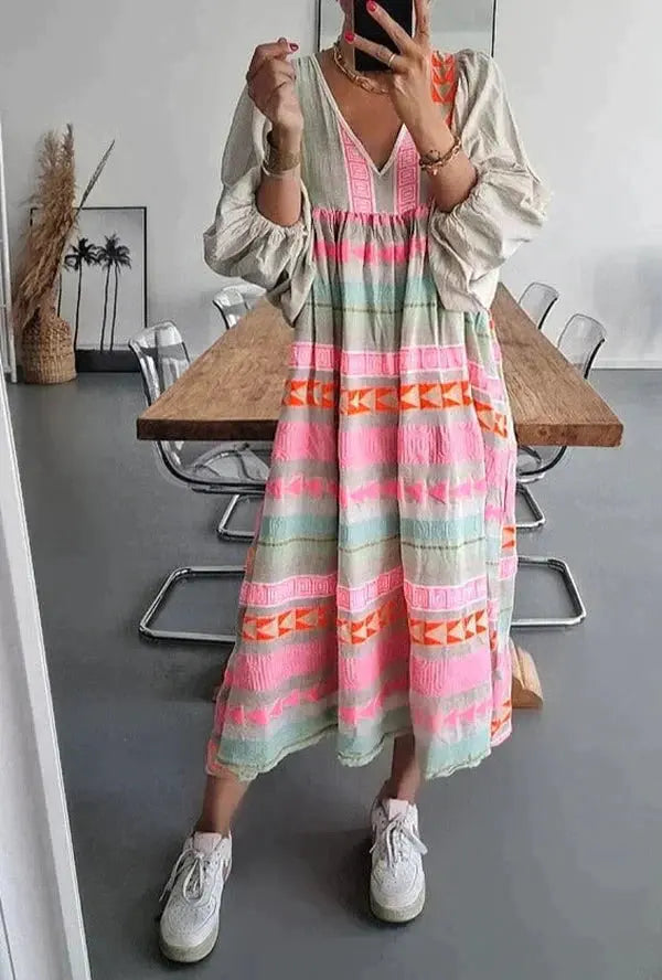 Valantomode | Chic Loose Fit Dress for Effortless Everyday Style