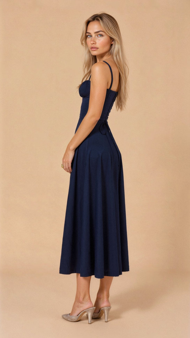 Valantomode | Chic Bustier Waist Dress for Trendy Women