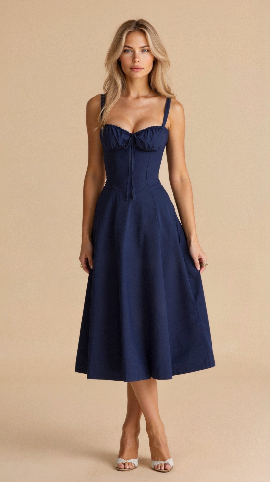 Valantomode | Chic Bustier Waist Dress for Trendy Women