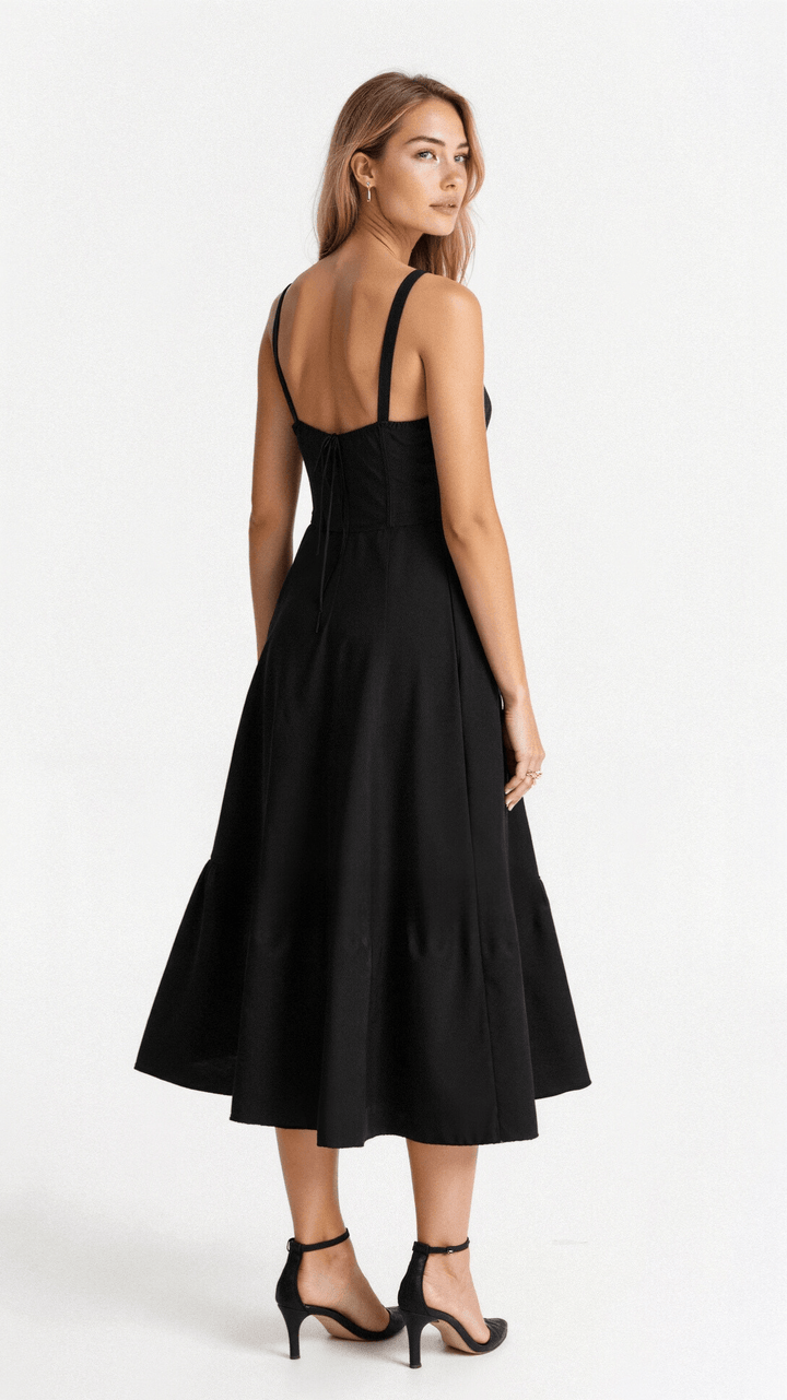 Valantomode | Chic Bustier Waist Dress for Trendy Women