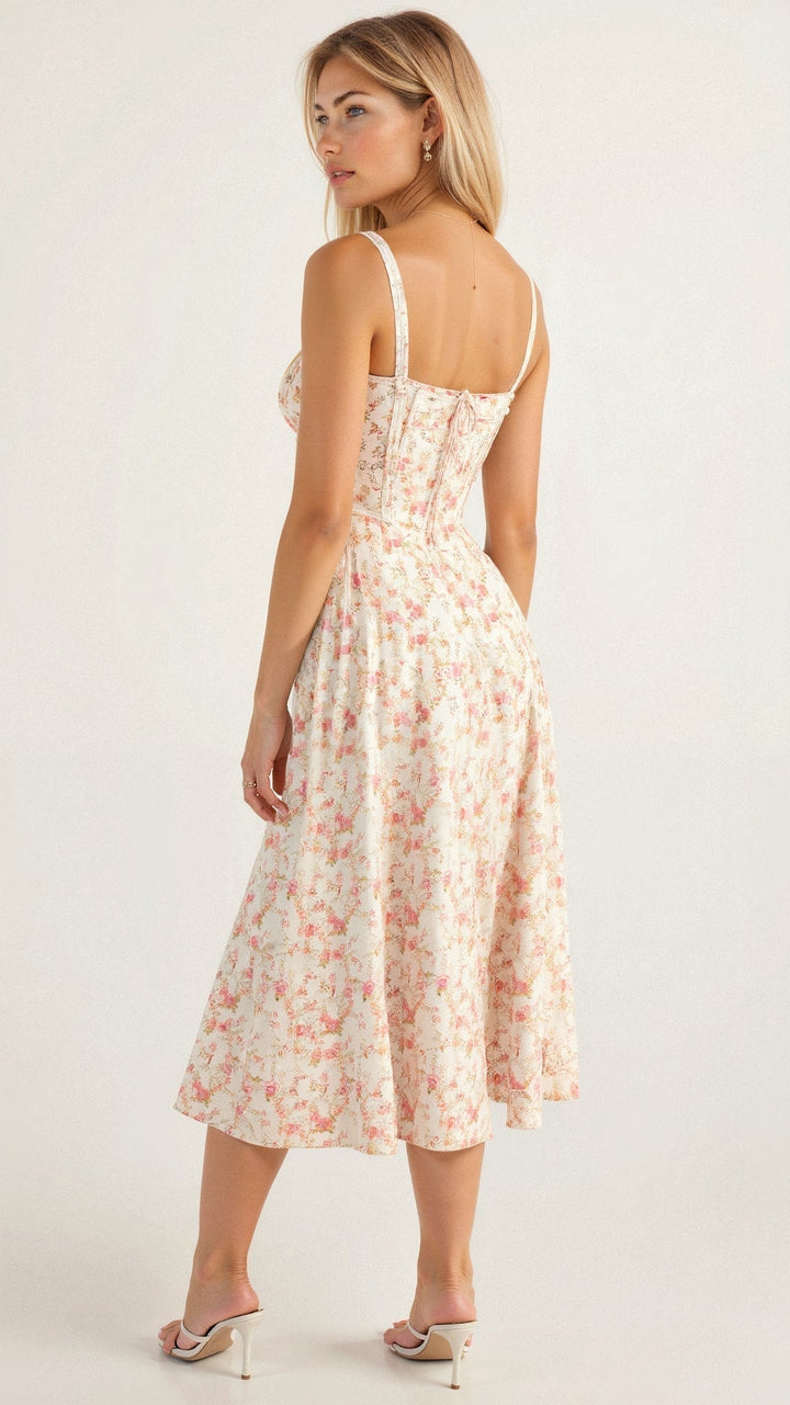 Valantomode | Chic Bustier Waist Dress for Trendy Women