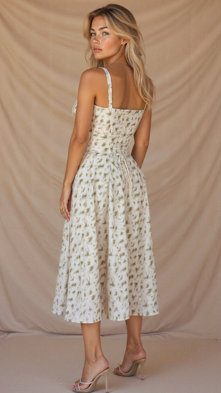 Valantomode | Chic Bustier Waist Dress for Trendy Women