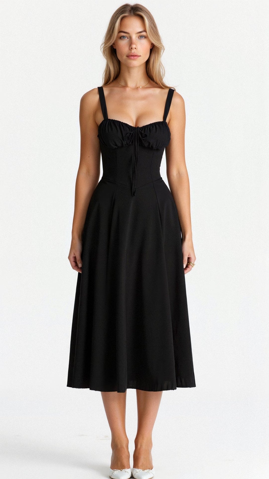 Valantomode | Chic Bustier Waist Dress for Trendy Women