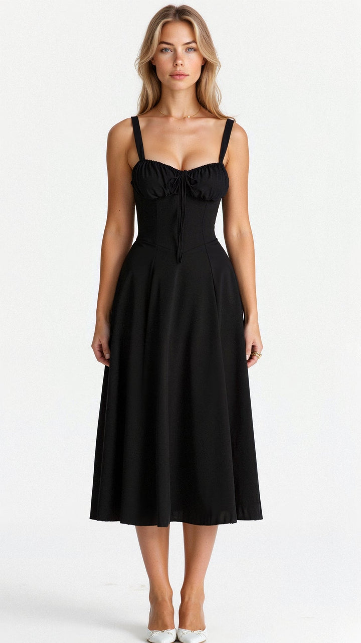 Valantomode | Chic Bustier Waist Dress for Trendy Women