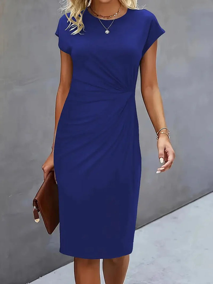 Valantomode | Lightweight Women's Round Neck Celebration Dress for Events