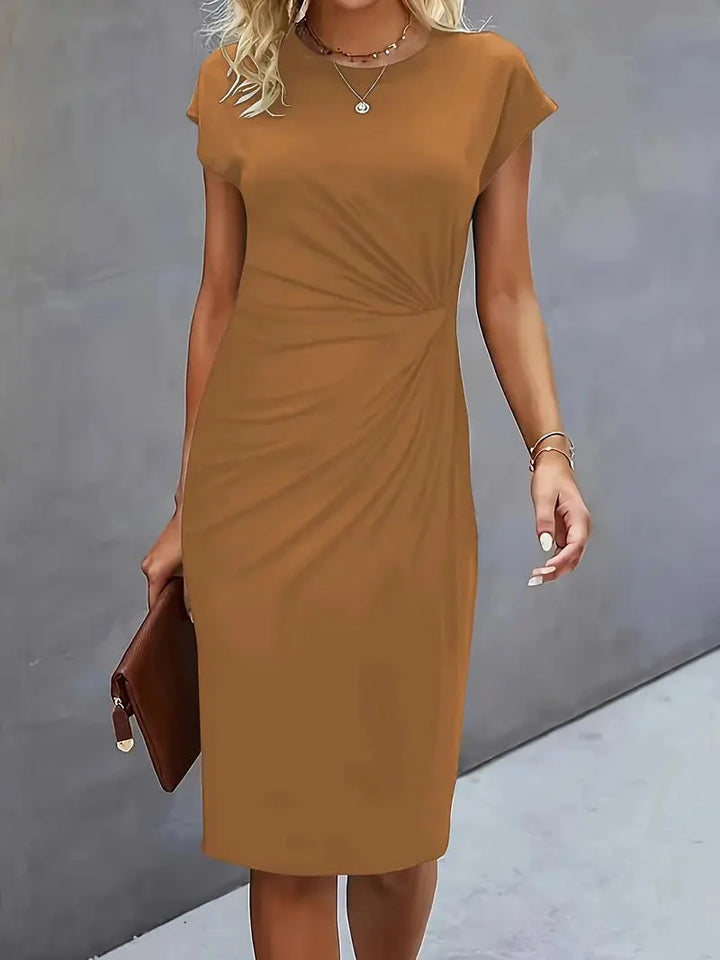 Valantomode | Lightweight Women's Round Neck Celebration Dress for Events