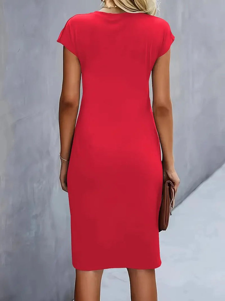 Valantomode | Lightweight Women's Round Neck Celebration Dress for Events