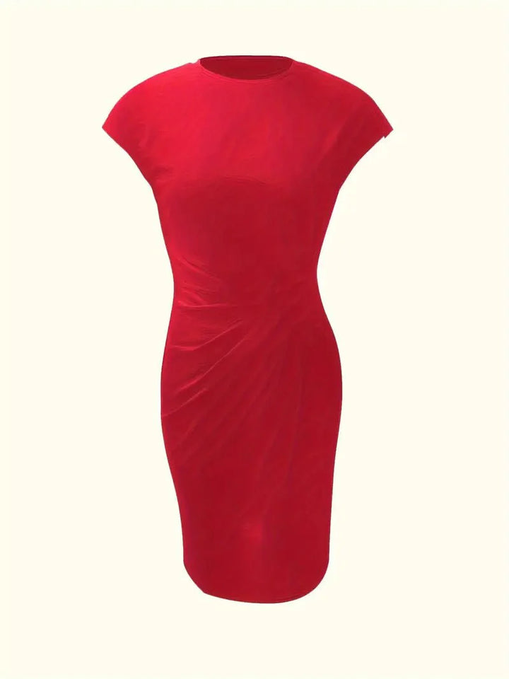 Valantomode | Lightweight Women's Round Neck Celebration Dress for Events