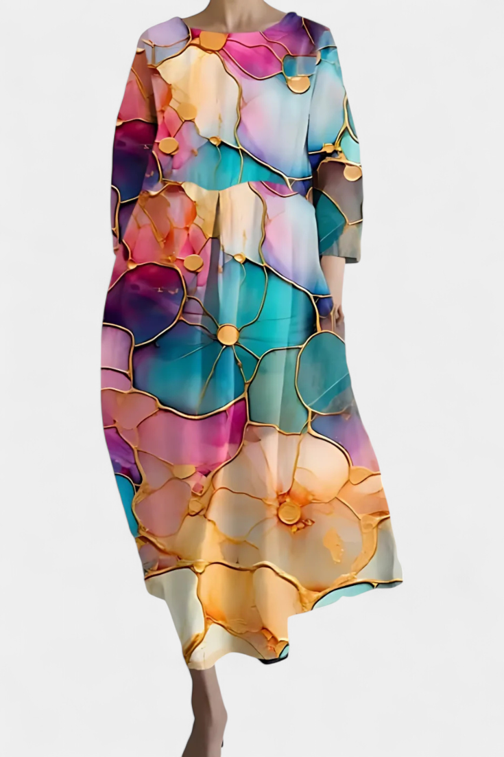 Valantomode | Soft V-Neck Dress for Effortless Everyday Style