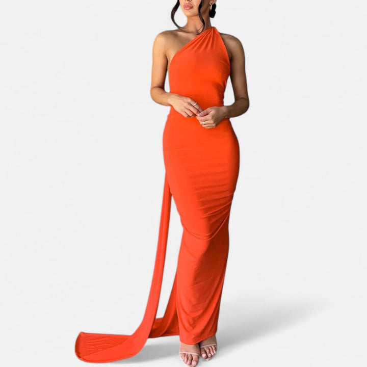 Valantomode  | Women’s Backless Scarf-Tie Evening Dress