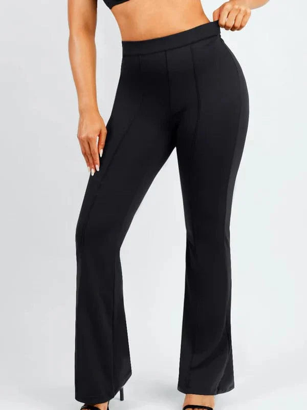 Valantomode | Tummy Control High-Waisted Flare Pants for Enhanced Leg Shaping