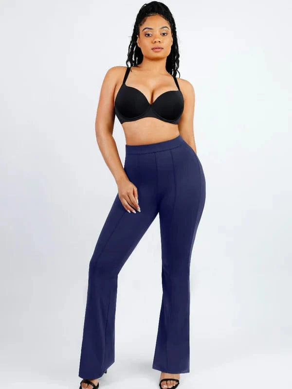 Valantomode | Tummy Control High-Waisted Flare Pants for Enhanced Leg Shaping