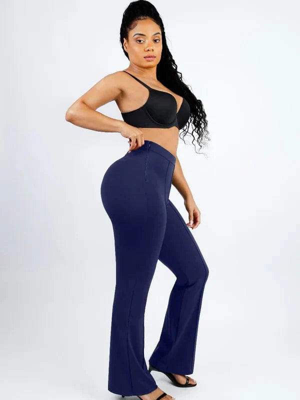 Valantomode | Tummy Control High-Waisted Flare Pants for Enhanced Leg Shaping