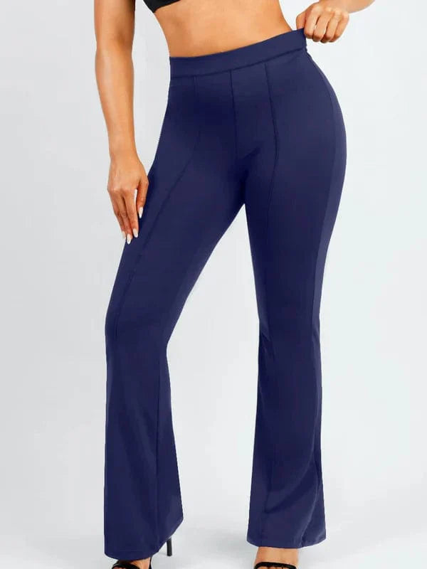 Valantomode | Tummy Control High-Waisted Flare Pants for Enhanced Leg Shaping