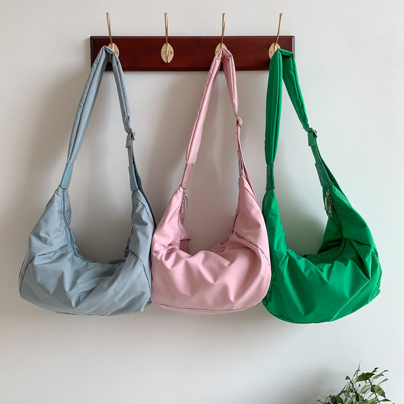 Valantomode | The Veridian Quilt Garrison – Women's Premium Puffer Hobo Crossbody Bag