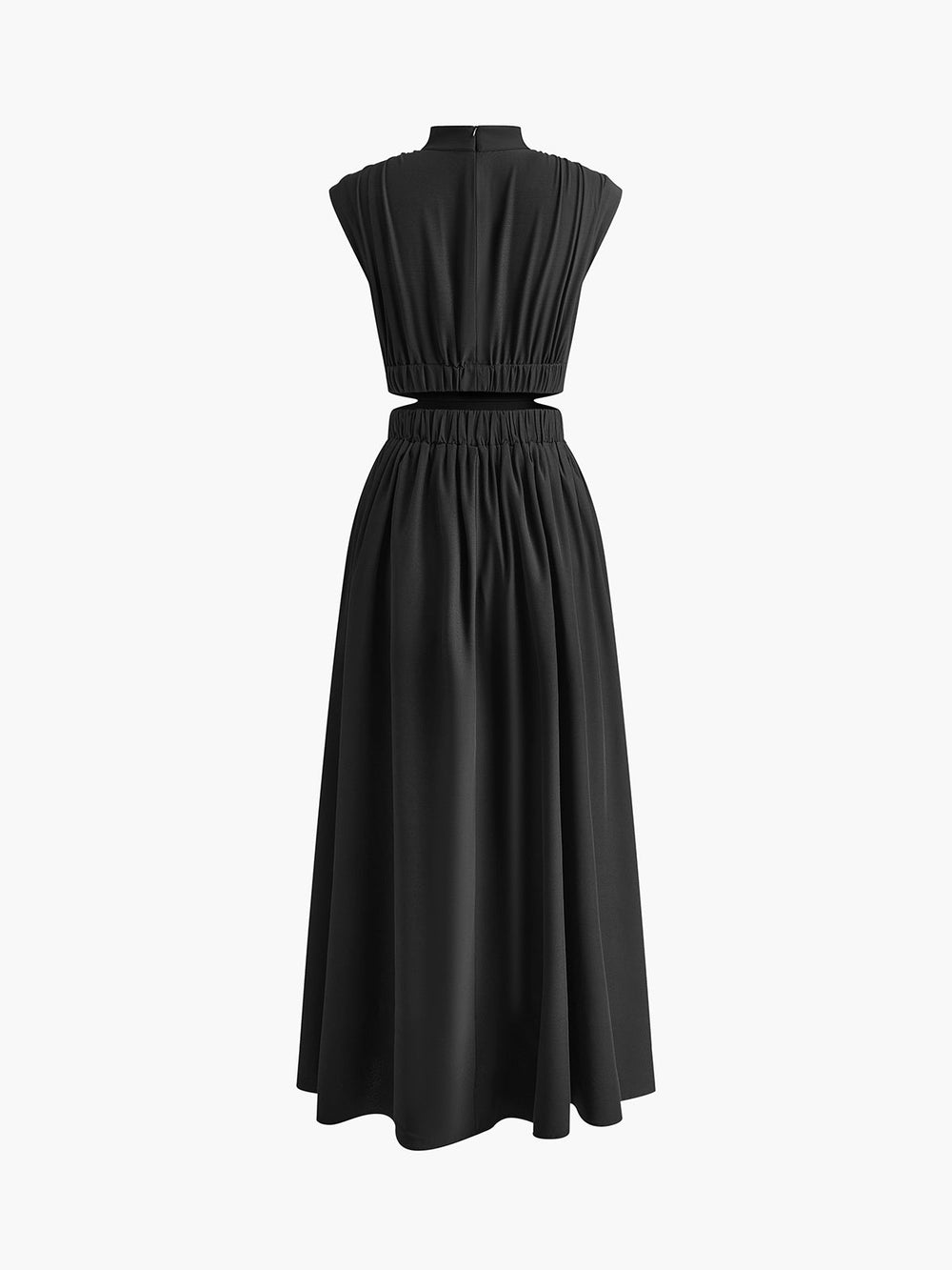 Valantomode | Chic Maxi Dress with Stylish Waist Cut-out Design