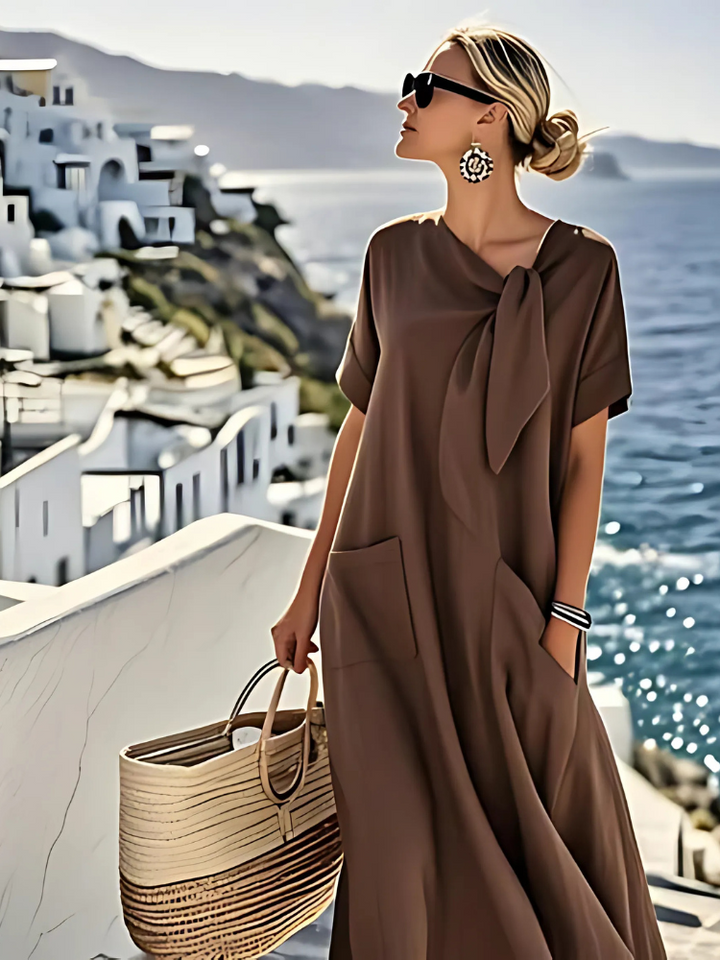 Valantomode | Chic Dress with Functional Pockets for Everyday Style