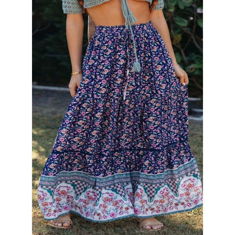 Valantomode | Trendy Boho Maxi Skirt for Effortless Summer Style