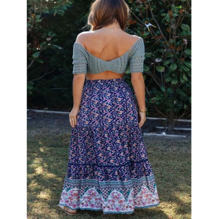 Valantomode | Trendy Boho Maxi Skirt for Effortless Summer Style