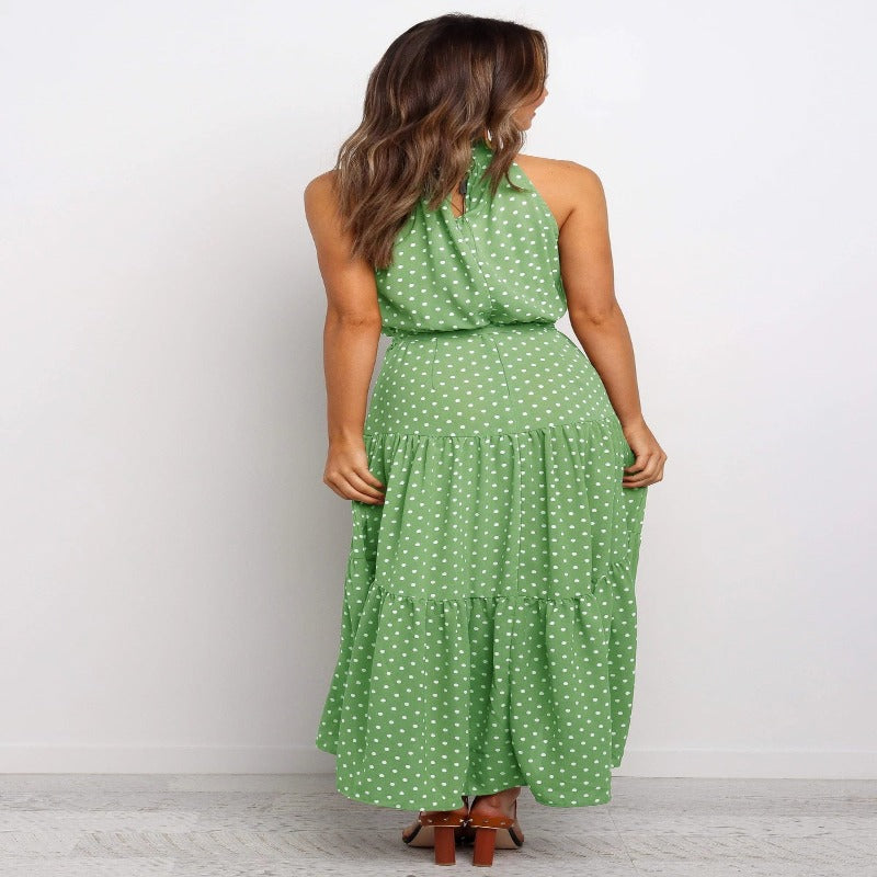 Valantomode | Chic Violet Summer Dress for Outdoor Gatherings