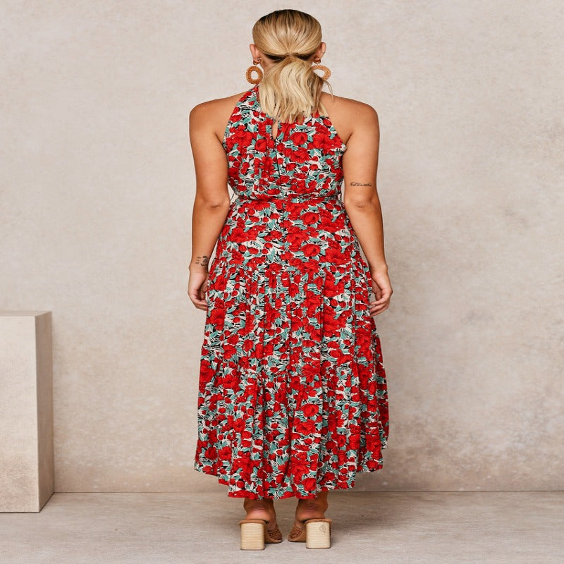 Valantomode | Chic Violet Summer Dress for Outdoor Gatherings