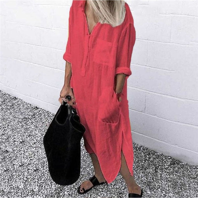 Valantomode | Effortless Loose Dress for Casual Everyday Style