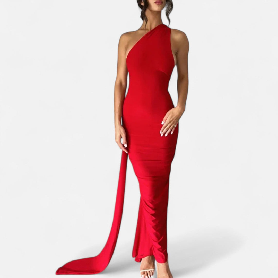 Valantomode  | Women’s Backless Scarf-Tie Evening Dress