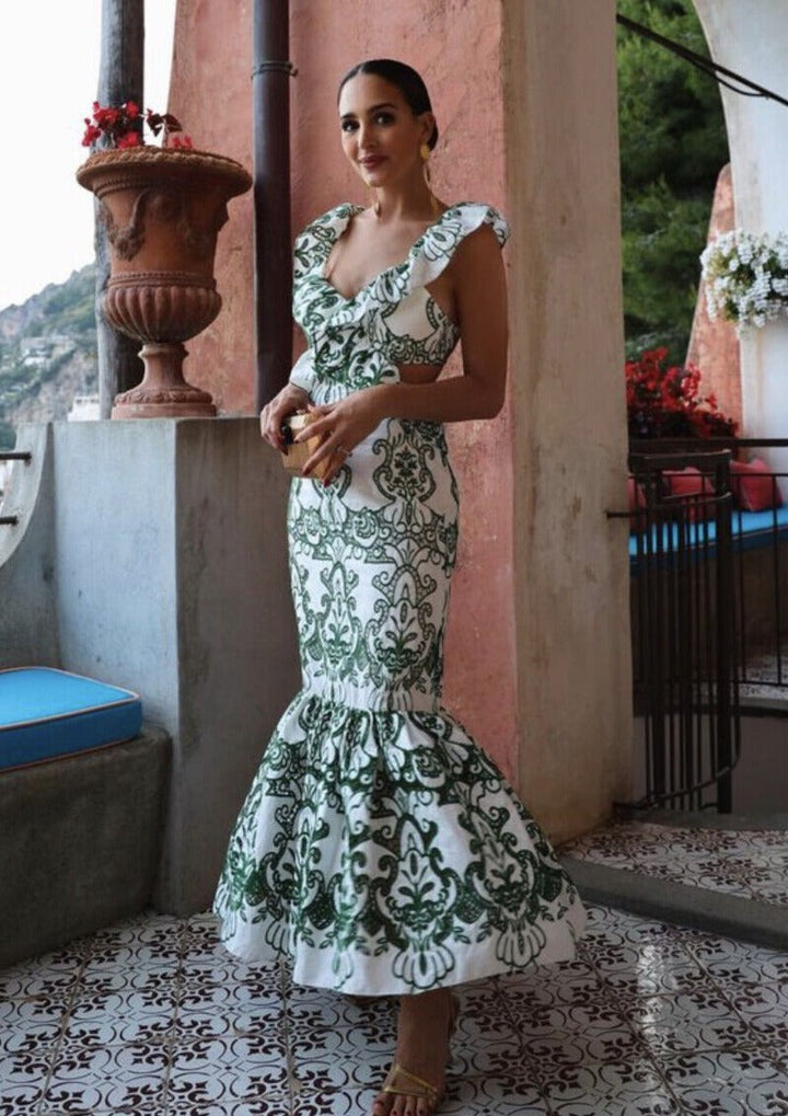 Valantomode | Chic Open Back Maxi Dress for Effortless Elegance
