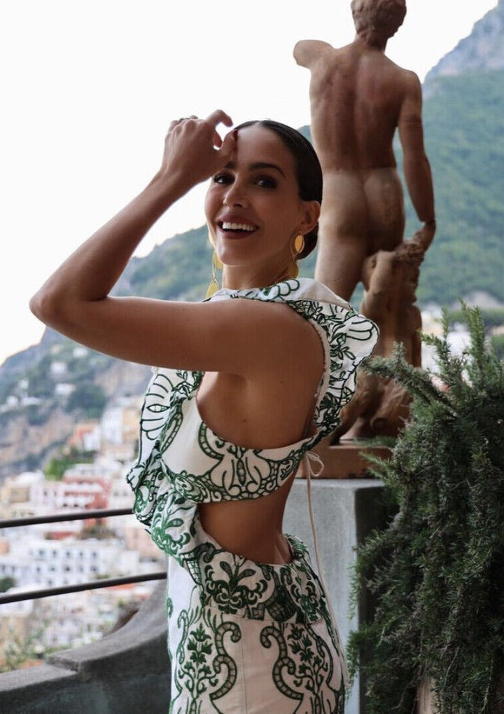 Valantomode | Chic Open Back Maxi Dress for Effortless Elegance