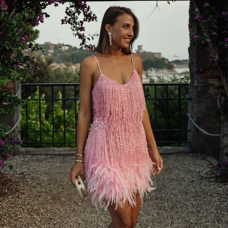 Valantomode | Shimmering Summer Dress for Women’s Elegant Outfits