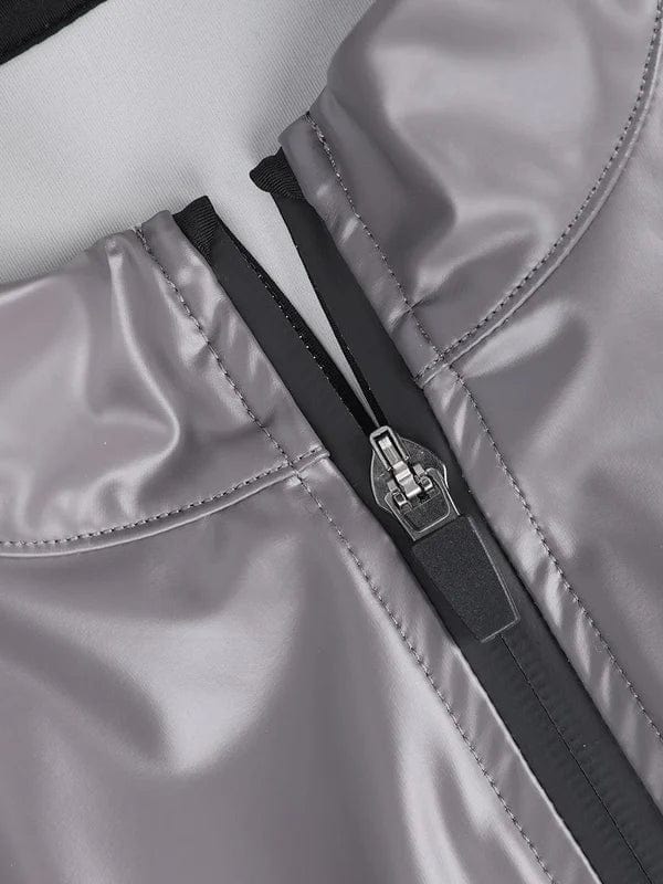 Valantomode | Silver Film Long Sleeve Sauna Suit Shaper Top