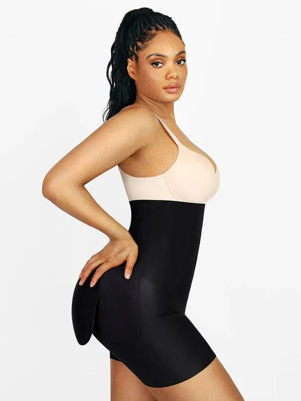 Valantomode | High-Waisted Shaper Shorts with Detachable Butt Pad