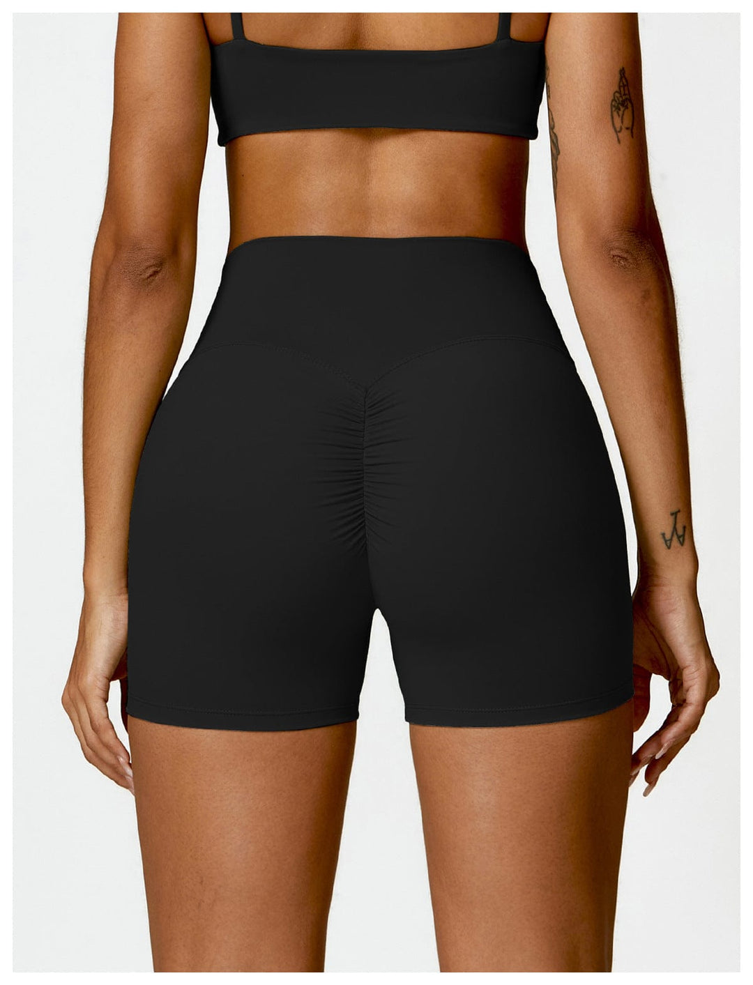 Valantomode | Women's High Waist Hip-Lifting Activewear Shorts for Gym and Sports