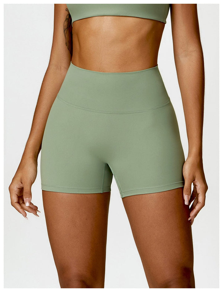 Valantomode | Women's High Waist Hip-Lifting Activewear Shorts for Gym and Sports