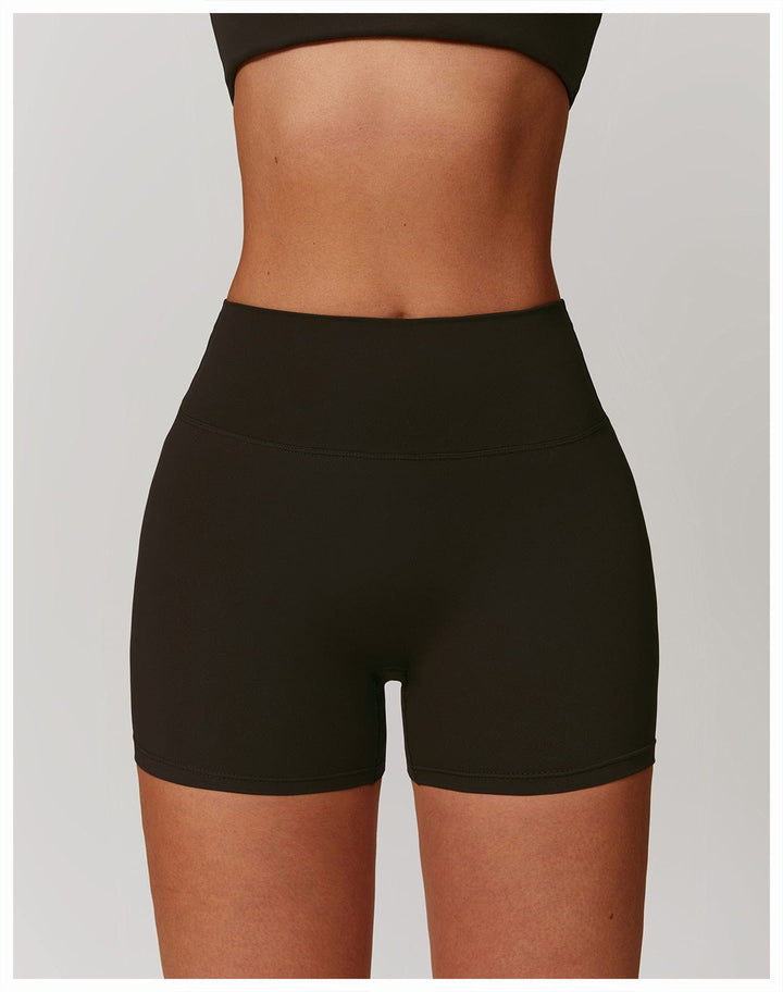 Valantomode | Women's High Waist Hip-Lifting Activewear Shorts for Gym and Sports