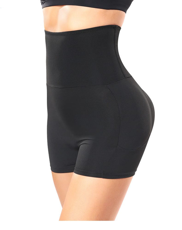 Valantomode | High-Waisted Shaping Shorts with Removable Hip Pads for a Bum Lifting Effect