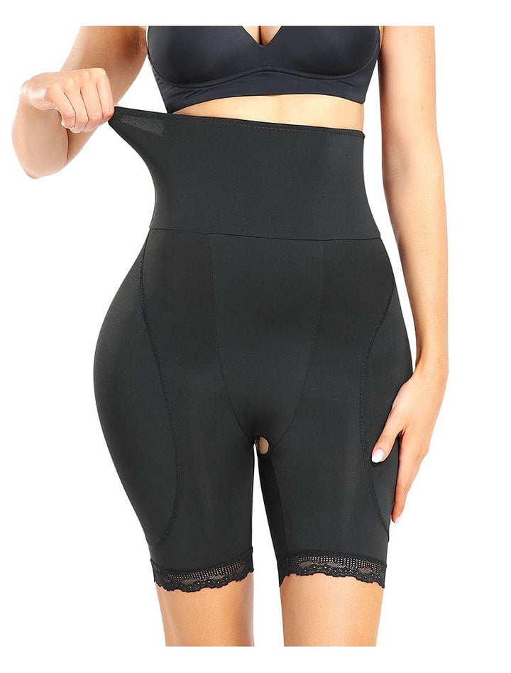 Valantomode | High-Waisted Shaping Shorts with Tummy Control and Removable Hip Pads